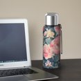 thumbnail image 5 of 20 Oz Pioneer Flower Coffee Tumbler Double Wall Insulated Stainless Steel Water Bottle | Metal Reusable Thermoses Flask with Cup Cap | Leak & Sweat Proof with Anti-Dust Lid, 5 of 7