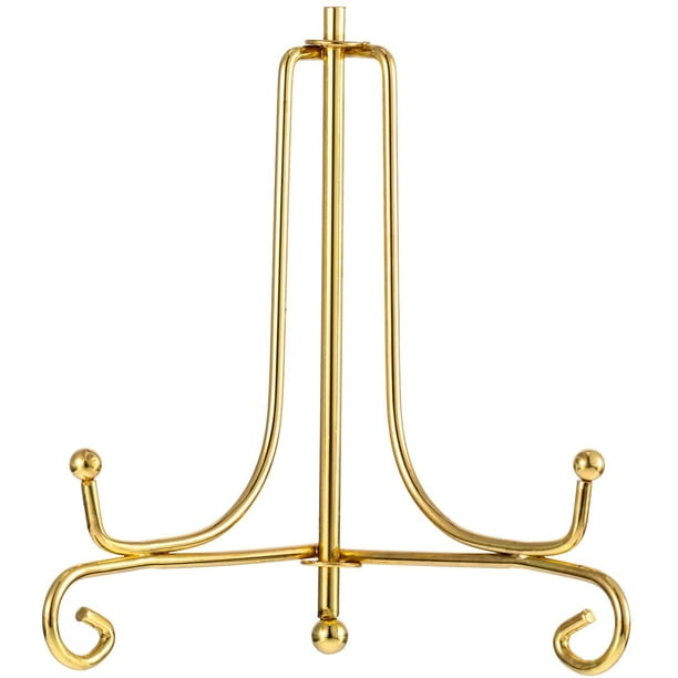 Iron Display Stand, Iron Easel Plate Photo Picture Frams Cookbooks