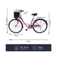 thumbnail image 5 of Bicicleta Vintage Retro Urbana BIKE TECHE BVPK01 Rodada 26 Cambios Shimano 7 Velocidades Rosa, 5 of 5