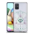 thumbnail image 1 of Head Case Designs Officially Licensed Cat Coquillette Evil Eye Green Purple Mandala Soft Gel Case Compatible with Samsung Galaxy A71 (2019), 1 of 7