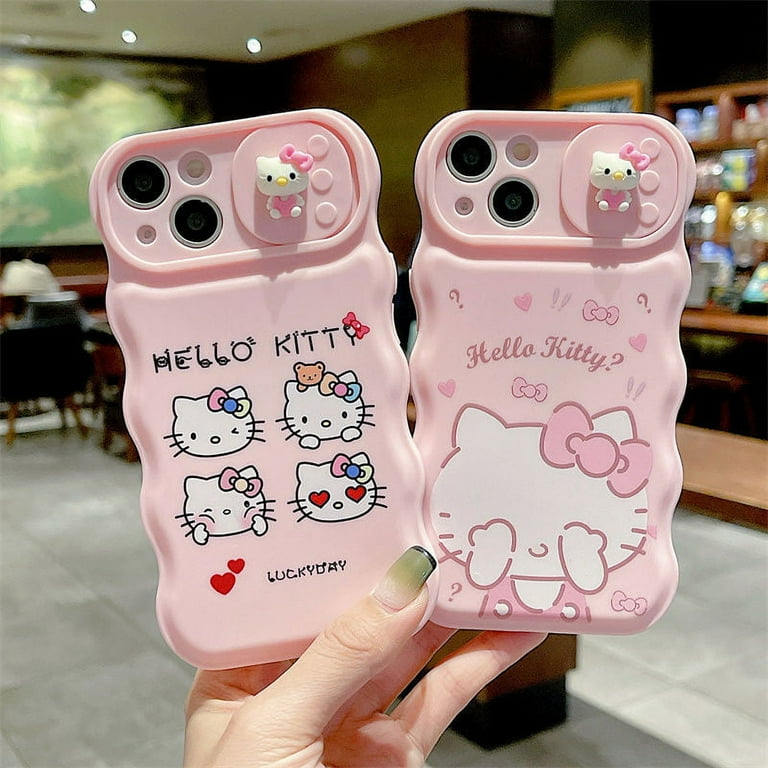 iPhone 14 Pro/Max/Plus Cute 3D Hello Kitty Soft Phone Case