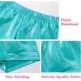 thumbnail image 4 of Girls Dance Short for Gymnastics Athletic Shorts Sparkle Glitter Tumbling Bottoms, 4 of 5