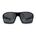 thumbnail image 1 of Locs Oversize Wrap Around Mens Biker Sunglasses All Black, 1 of 4