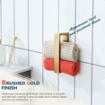 thumbnail image 3 of KOKOSIRI Towel Ring Brushed Gold Hand Towel Holder 9 Inch Kitchen Towel Hanger Rack Stainless Steel Bathroom Hardware Wall Mounted, 1 Pack B4008BG-L9, 3 of 6