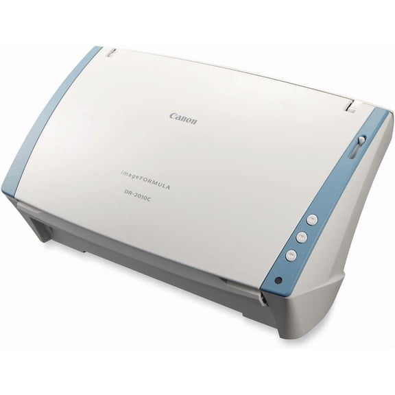 Restored Canon imageFORMULA DR-2010C Document Scanner (Model 2454B002) Sheetfed Duplex, 20 ppm (Mono/Color), 50-Sheet ADF, USB (Refurbished)