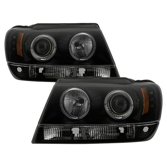 ( Spyder ) Jeep Grand Cherokee 99-04 Projector Headlights-LED Halo-LED ( Replace
