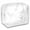White, variant on Clear Storage Bags With Zipper, Clear Makeup Bags, Transparent Makeup Organizer Storage Case, Upgraded PVC and PU leather, Waterproof & Easy to Clean
