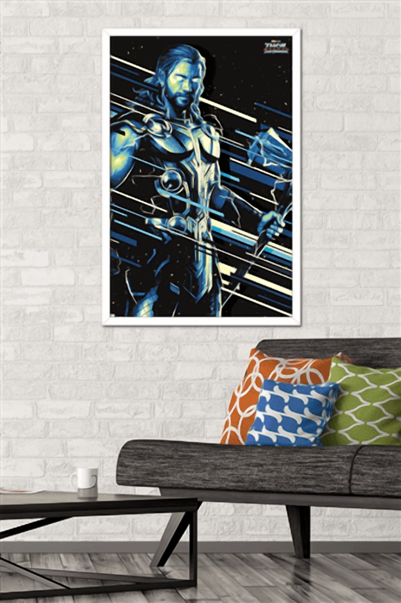 Marvel Thor: Love and Thunder - Thor Wall Poster, 22.375" x 34" Framed