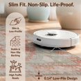thumbnail image 6 of Design&I 9'x12' Washable Area Rug Sleek Flatweave Pet Friendly Vintage Boho Farmhouse Distressed Kilim Potbelly Burning for Master Suite, Under Bed, 6 of 7