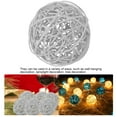 thumbnail image 3 of 6 uds bolas decorativas de ratán adornos boda Navidad fiesta de cumpleaños decoración (plata) Jadeshay moderno, 3 of 6