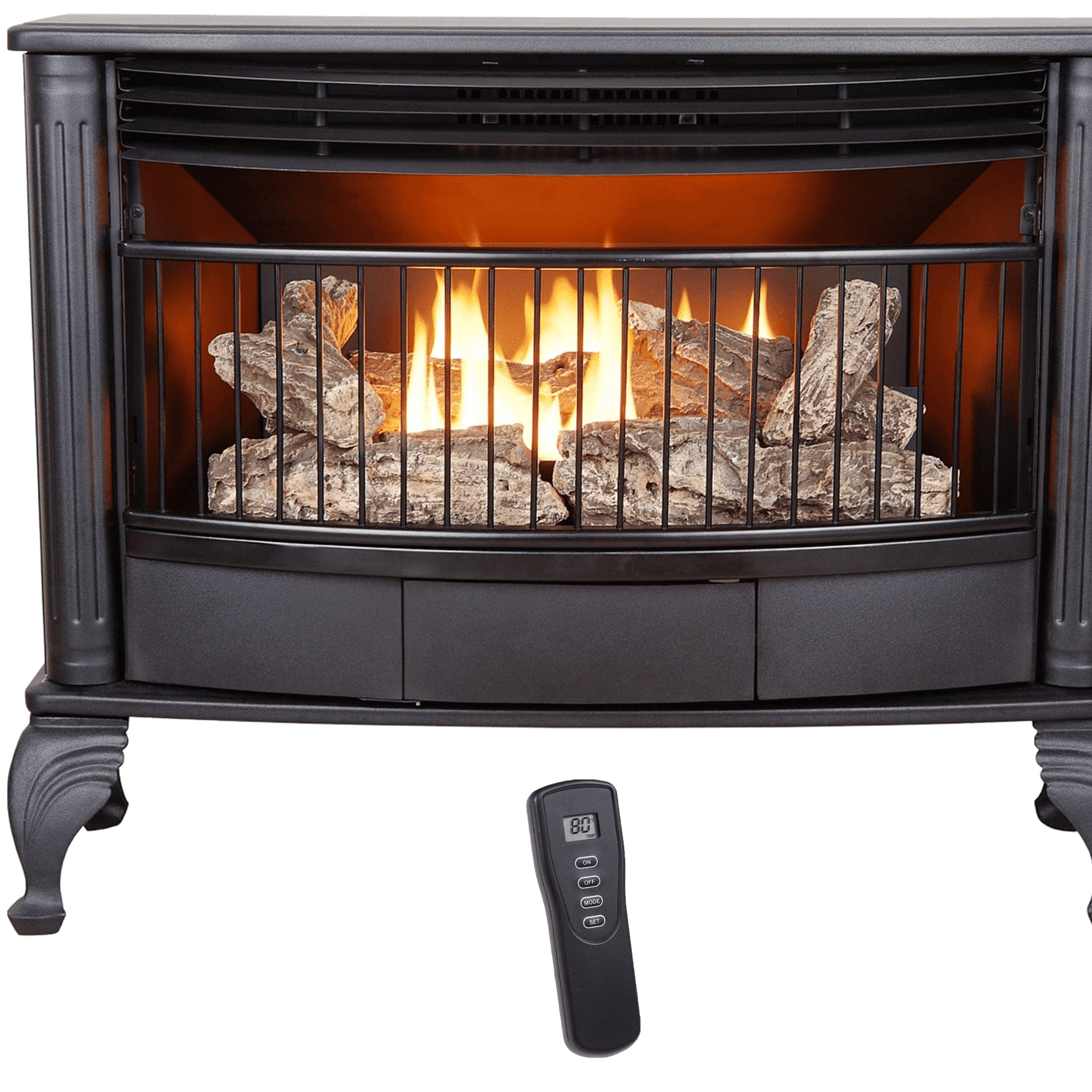 米12” Colarman Budget / Dub ADM085 BLACK VICTORY /00250 ProCom Ventless Dual Fuel Gas Stove - 25,000 BTU, Remote Control