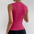 thumbnail image 4 of gbyLJF Sleeveless Top V Neck Top Baseball Tanks for Moms Loose Tank Top for Women Casual Summer Woman Top, 4 of 5