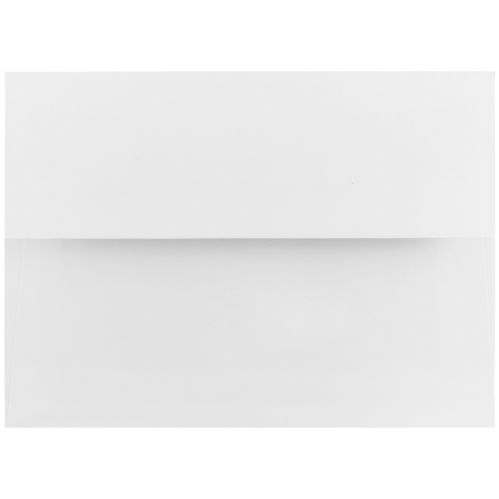 JAM Paper A8 Foil Lined Envelopes, 5 1/2 x 8 1/8, White with Red Foil, 50 per Pack