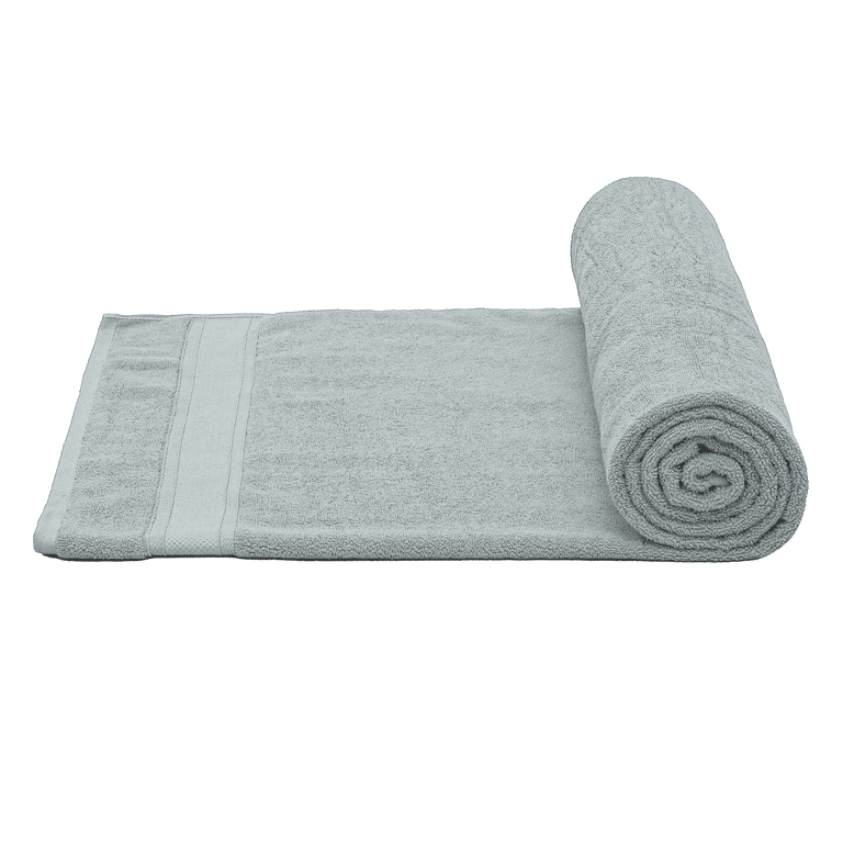 8 Piece Large Bath Towel Set Gray-2 Oversized Bath Towel Sheets,2 Hand  Towels,4 Washcloths Soft Highly Absorbent Quick Dry Beach Chair Towels  Woven