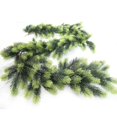 thumbnail image 5 of Coronas de Navidad para puerta delantera, guirnalda densa verde, agujas de pino de ratán PE, decoraciones navideñas para ventanas de escaleras, 1,9 m/0,5 m, 5 of 5