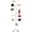 White, variant on Freestanding Rotating Hat Display Rack: 7-Tiers, 35 Hooks, with Wheels, Black Metal Floor Stand for Hats, Wigs, and Caps - Ideal for Retail Stores and Organizing Headwear. (White)