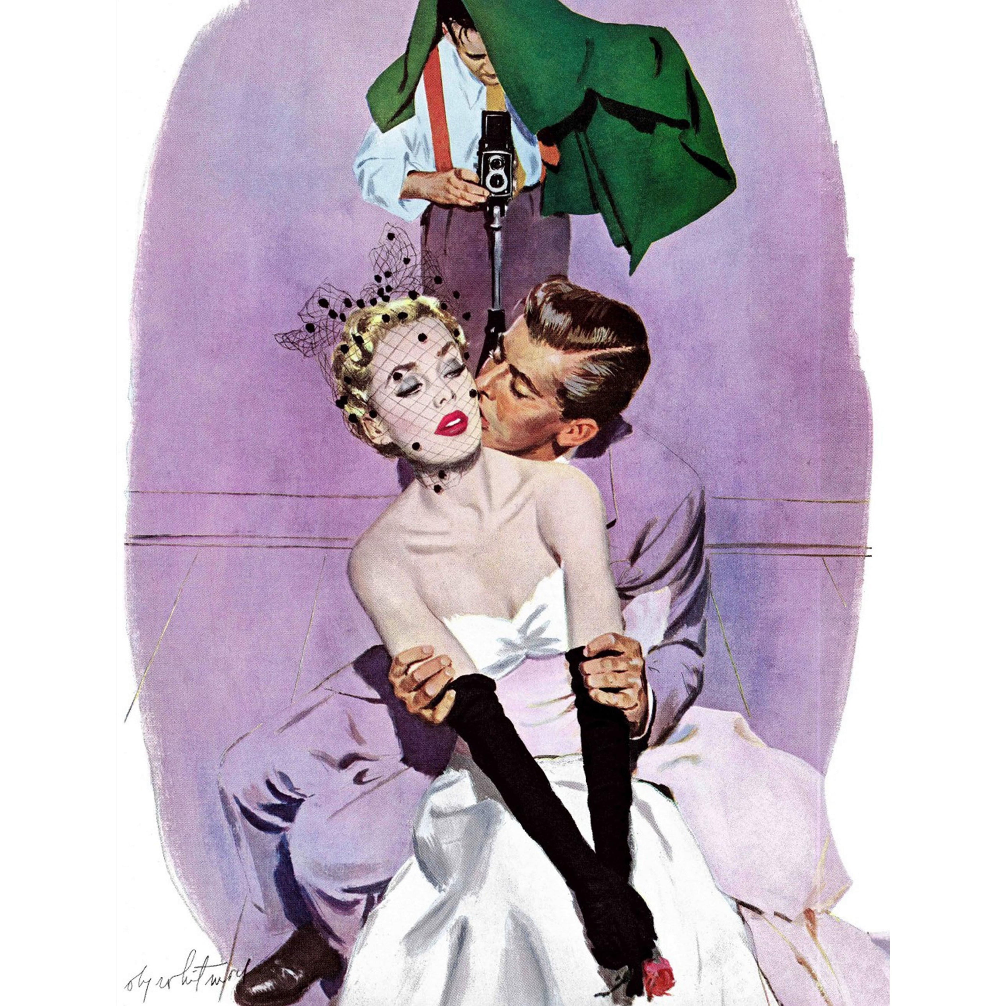 "Love Scene" by Coby Whitmore Painting Print on Canvas