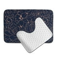 thumbnail image 6 of Honeii Copper-Gold Gloss Outline Cherry Pattern Bathroom Anti-Skid Pad Bathroom Mat Vintage Seamless Pattern Not-Slip Toilet Rug Set, 6 of 6