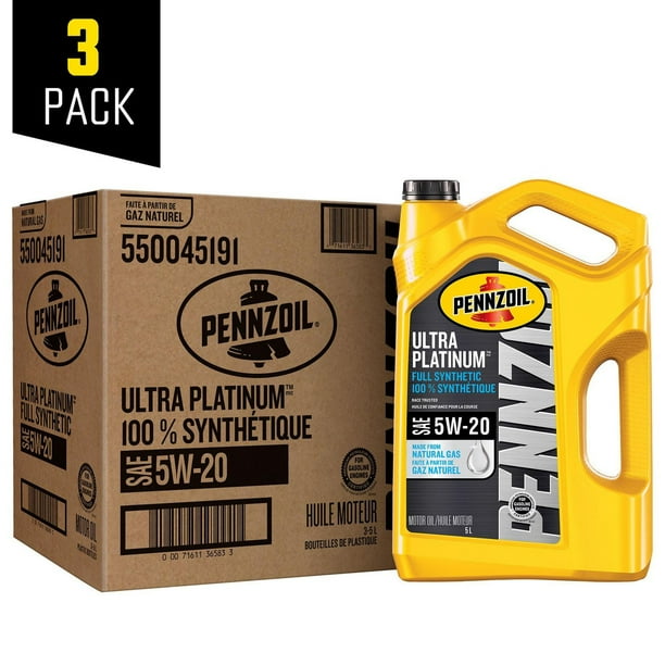 Pennzoil Ultra Platinum 5W20 Jugs 3x5L - Walmart.ca