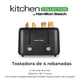 thumbnail image 3 of Tostador Hamilton Beach Kitchen Collection para 4 Rebanadas con Ranuras Anchas Y 7 Niveles de Tostado Negro 1400W, 3 of 7