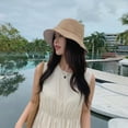 thumbnail image 5 of Sombrero de pescador de doble cara con circunferencia de 56-58 cm, sombrero de pescador para mujer, sombrero de pescador que cubre la cara, protector solar, sombrilla, sombrero de lavabo, 5 of 5
