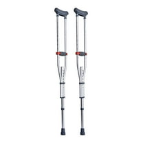 Underarm Crutches Adjustable Height - 13 Levels - Walking Crutches for Adults & Teens - Lightweight Aluminum Alloy - 300lbs Capacity - Stable & Comfortable Mobility Aid