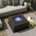 thumbnail image 3 of WestinTrends Sansom 1/2 inch 10 pounds Tempered Fireplace Glass Rocks Beads for Firepit, Pacific Blue, 3 of 11
