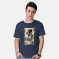 thumbnail image 2 of TeeFury Men’s Graphic T-shirts Eva Ukiyo-E - Anime | Tv Show | Navy | Large, 2 of 6