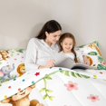 thumbnail image 4 of Manfei Lovely Elephant Queen Comforter Set,Cute Giraffe Comforter Sets Queen,Green,Polkadot Reversible,3-Piece,1 Comforter and 2 Pillowcases, 4 of 7