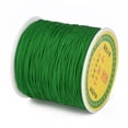 thumbnail image 2 of Braided Nylon Thread Chinese Knotting Cord Beading Cord for Beading Jewelry Making Green 0.8mm about 100yards/roll, 2 of 3