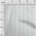 thumbnail image 1 of oneOone Cotton Poplin Medium Blue Fabric Chevron Geometric Dress Material Fabric Print Fabric By The Yard 56 Inch Wide, 1 of 4