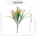 thumbnail image 3 of Qiangzon Faux Calla Lily, Artificial Flowers for Outdoors, Fake Plants UV Resistant, Faux Plastic Flowers, Indoor Outside Planter Home Porch Summer Decor, Orange, 3 of 6