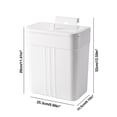 thumbnail image 3 of under $5 Fufafayo Kitchen Compost Bin for Counter Top or Under Sink, Hanging Small Kitchen Trash Can with Lid, Wall Mounted Waste Basket Bin Garbage Can for Bathroom, 3 of 6