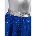 thumbnail image 5 of IEFIEL Girls Praise Lyrical Dance Dress Sleeveless Bronzing Bodice Liturgical Worship Dance Costume Royal Blue 16, 5 of 7