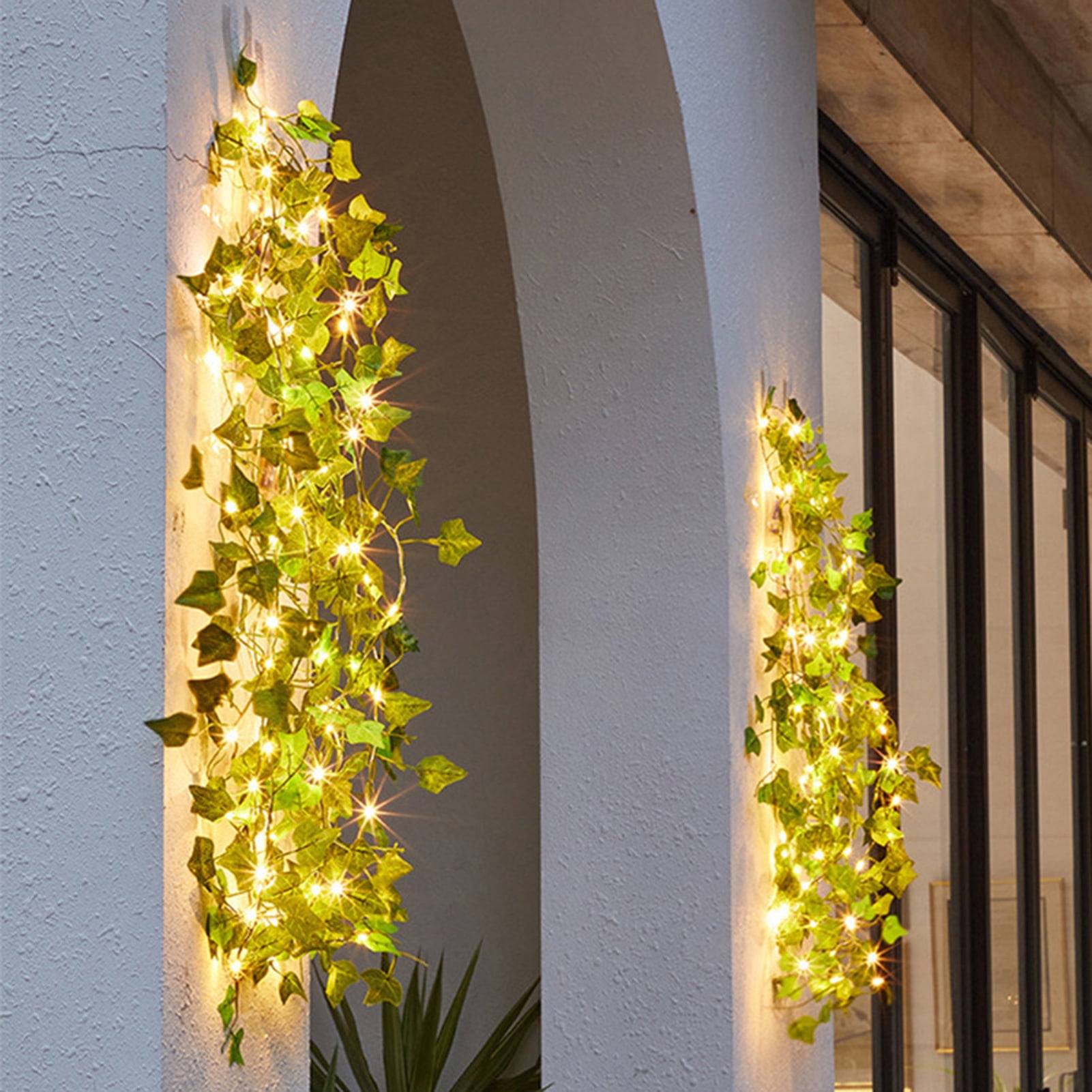 Artificial Ivy, Leaf Fairy Lights, Artificial Plants Home Decor, Led Vine  String Lights For Garden, Yard, Wedding-3m