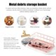 thumbnail image 4 of Storage Basket metal Wire Bathroom Shelves Makeup Organiser Rose Gold Brush Pen Holder Wire Mesh Bathroom Toiletries Storage Basket, 4 of 5