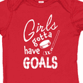 thumbnail image 4 of Inktastic Girls Gotta Have Goals Hockey Player Girls Baby Bodysuit, 4 of 5