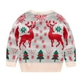 thumbnail image 3 of Chandail de Noël pour Garçon Fille Pull-Over Rennes Élan Chandails en Molleton Dessin Animé, 3 of 10