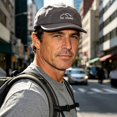 thumbnail image 4 of Ceisia Men 5 Panel Short Brim Outdoor Cap Lightweight Breathable Sports Sun Baseball Hat Gray Free Size Gift, 4 of 6
