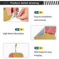 thumbnail image 5 of Coolnut Ice Cream Sink Faucet Mat for Kitchen,Sink Splash Guard Behind Faucet, Kitchen Faucet Absorbent Mat,Microfiber Cloth Faucet Mat (2 Pack,14.9×5.5in) Home Decor, 5 of 7