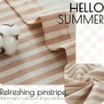 thumbnail image 4 of Cortinas de cocina Jinchan con presillas, lino, 36 cm, dos paneles, color beige, 4 of 9