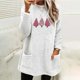 thumbnail image 1 of Puntoco Suéter Mujer Cuello Redondo e Invierno Suelto Estampado Bolsillo Cálido Manga Larga Blusa Tops Navidad Liquidación Puntoco Puntoco-1044, 1 of 4