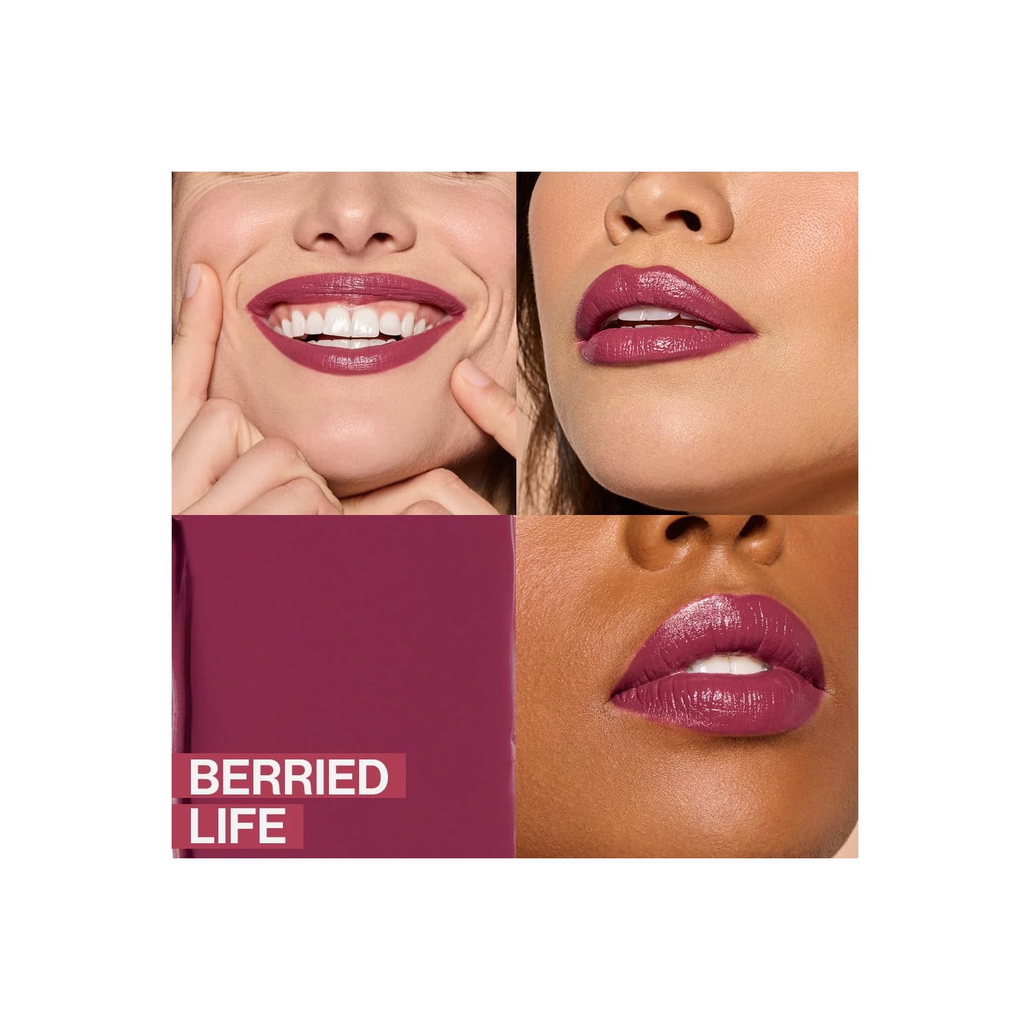 Wet n Wild Mega Last Rich Satin Lip Color Lipstick - Berried Life