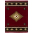 thumbnail image 1 of Oriental Weavers Hudson 3'10" x 5'5" Machine Woven Rug in Red, 1 of 1