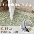 thumbnail image 5 of BERTHMEER Small Area Rugs 3'x5' for Bathroom Kitchen Bedroom Entryway Entrance Rugs Non Slip Washable Vintage Green Carpets Oriental Dorm Home Office Traditional Distressed Throw Rugs, 5 of 5