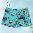 thumbnail image 4 of UFOUND Little Boys Swim Trunks Beach Board Shorts Beach Quick Dry Kids Cartoon Swimwear Swim Shorts, 4 of 4