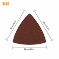 thumbnail image 2 of Ruibeauty 30Pcs 3.2inch Hook & Loop Triangle Sandpaper Fit 3-1/8 Inch Oscillating Multi Tool, 2 of 6