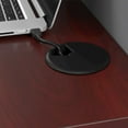 thumbnail image 6 of Office in an Hour 3 Person L Cubicle Desk Set in Hansen Cherry - Engineered Wood, 6 of 10