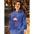 thumbnail image 2 of A Pink Flamingo Hoodie Women -SPIdeals Designs, Female x-Large, 2 of 4