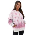 thumbnail image 7 of HELLHERO Christmas Tree Snowflake Print Women Sweatshirt Trendy Oversized Crewneck Pullover Clothes Soft Long Sleeve Sweatshirt Size XXXL, 7 of 7